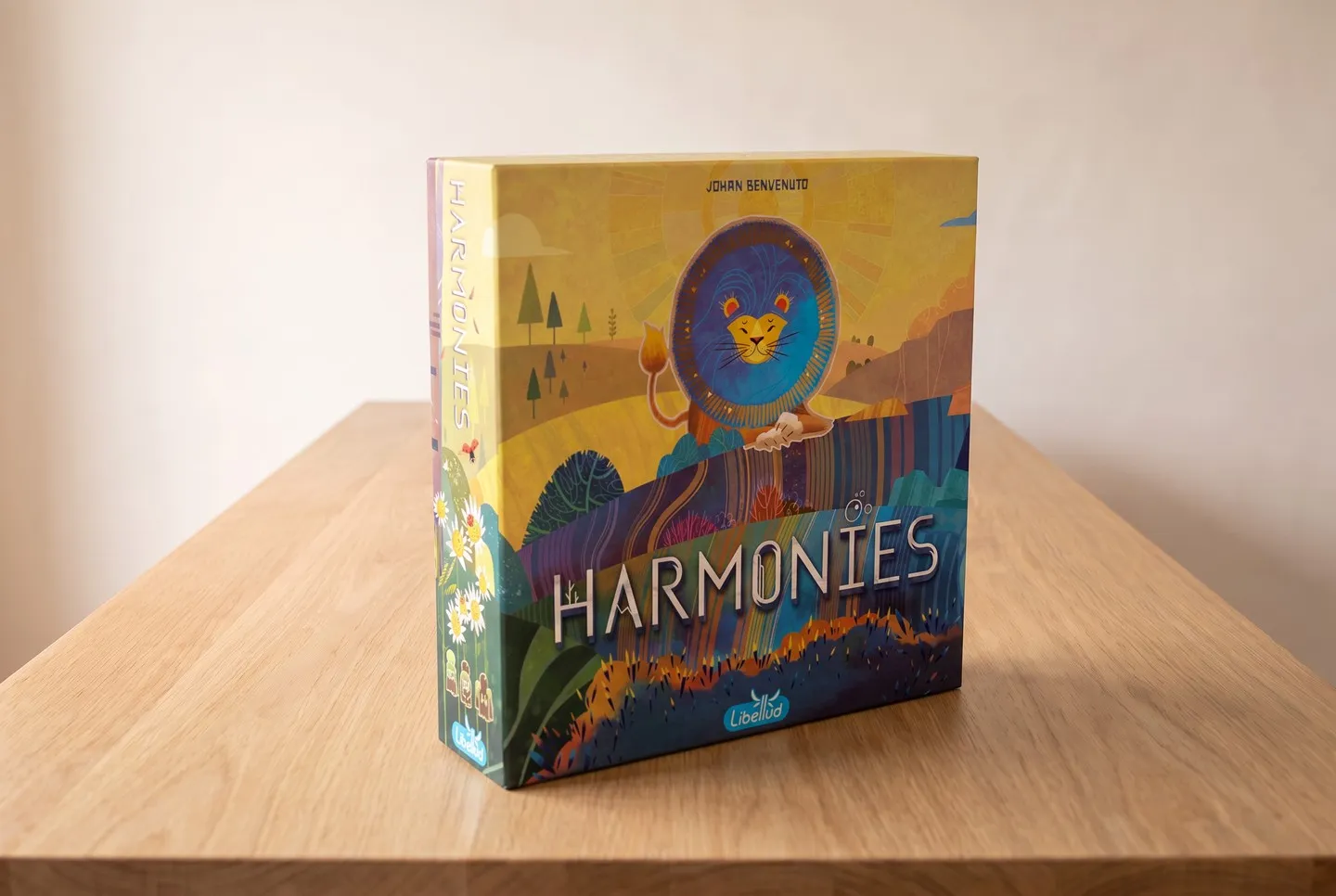 The Harmonies box on the table